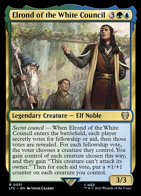 Elrond of the White Council - Tales of Middle-earth Commander #51