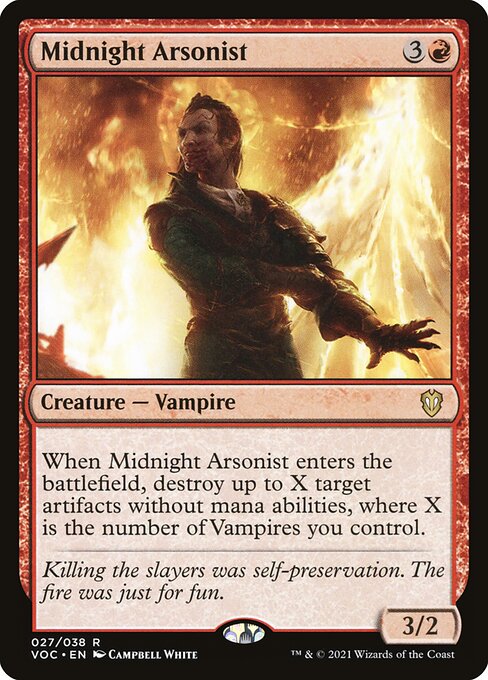 Midnight Arsonist - Crimson Vow Commander #27