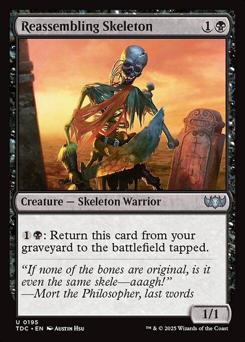 Reassembling Skeleton - Tarkir: Dragonstorm Commander #195