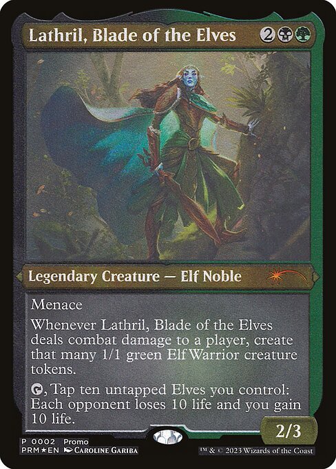 Lathril, Blade of the Elves (Foil Etched) - Kaldheim Promos #2★