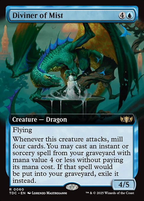 Diviner of Mist (Extended Art) - Tarkir: Dragonstorm Commander #60