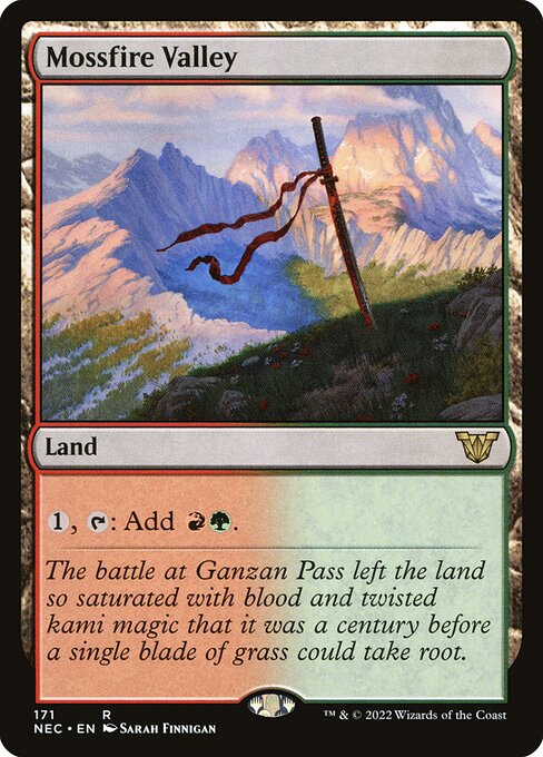 Mossfire Valley - Neon Dynasty Commander #171