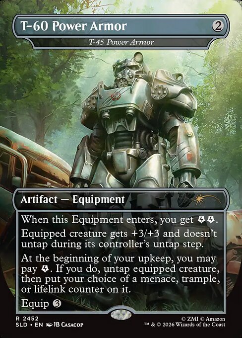T-60 Power Armor - T-45 Power Armor - Secret Lair Drop #2452