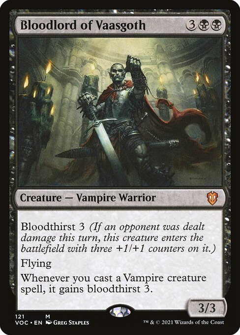 Bloodlord of Vaasgoth - Crimson Vow Commander #121