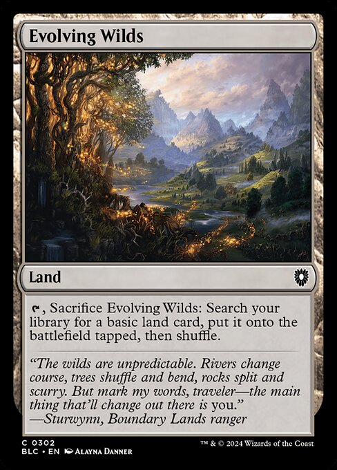 Evolving Wilds - Bloomburrow Commander #302
