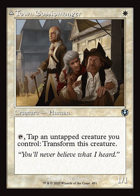 Town Gossipmonger (Retro Frame) - Innistrad Remastered #451