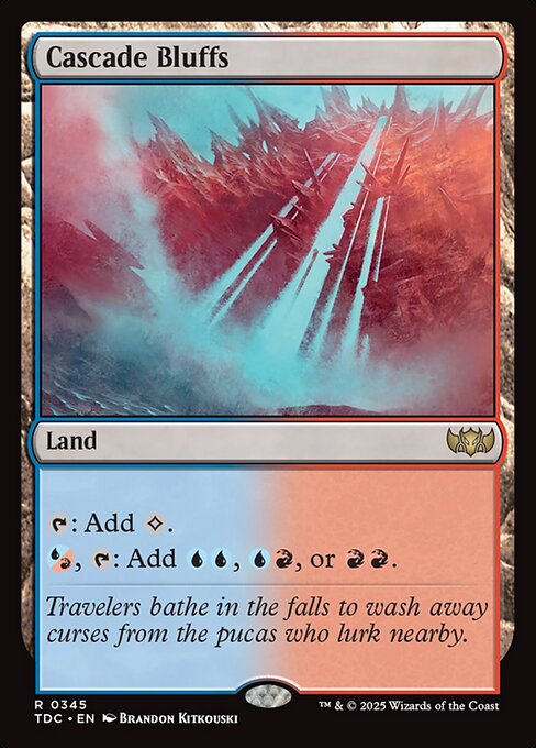 Cascade Bluffs - Tarkir: Dragonstorm Commander #345
