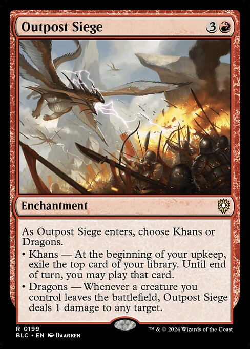 Outpost Siege - Bloomburrow Commander #199