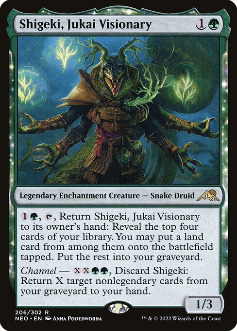 Shigeki, Jukai Visionary - Kamigawa: Neon Dynasty #206