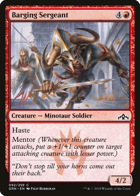 Barging Sergeant - Guilds of Ravnica #92