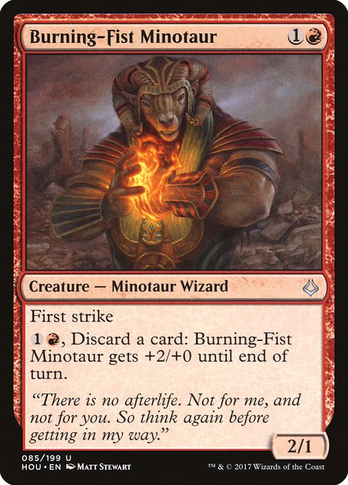 Burning-Fist Minotaur - Hour of Devastation #85
