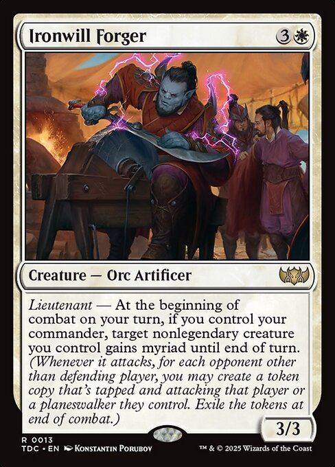 Ironwill Forger - Tarkir: Dragonstorm Commander #13