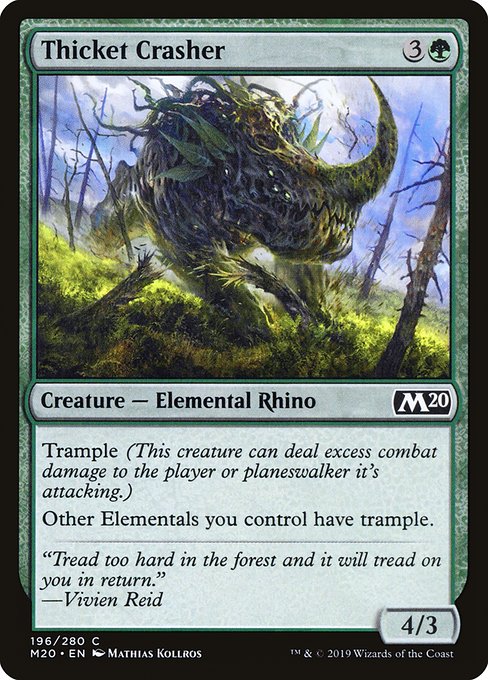 Thicket Crasher - Core Set 2020 #196