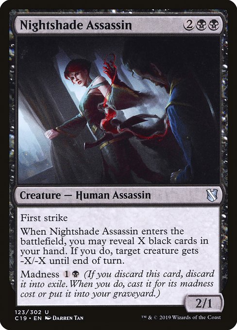 Nightshade Assassin - Commander 2019 #123