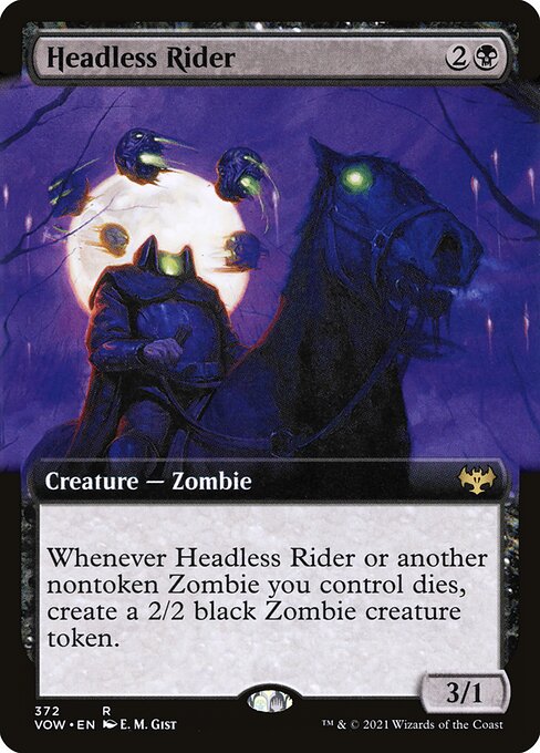 Headless Rider (Extended Art) - Innistrad: Crimson Vow #372