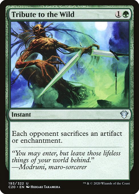 Tribute to the Wild - Commander 2020 #193