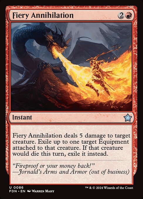 Fiery Annihilation - Foundations #86