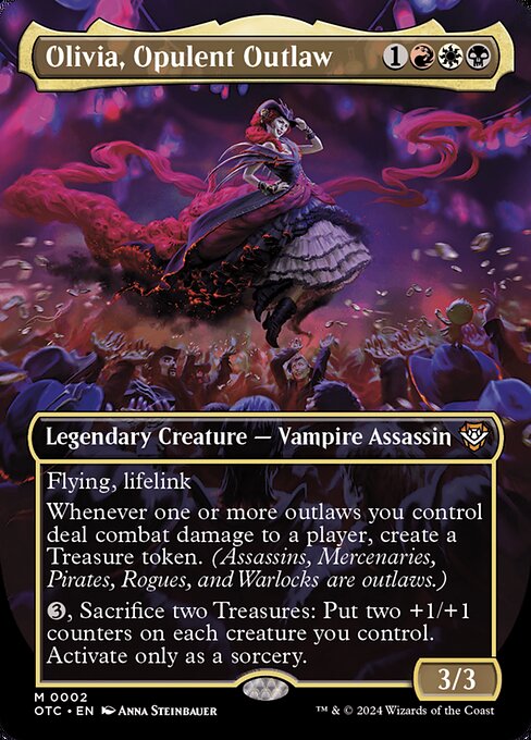Olivia, Opulent Outlaw (Borderless) - Outlaws of Thunder Junction Commander #2