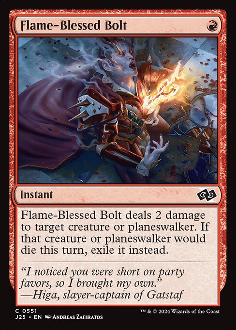 Flame-Blessed Bolt - Foundations Jumpstart #551