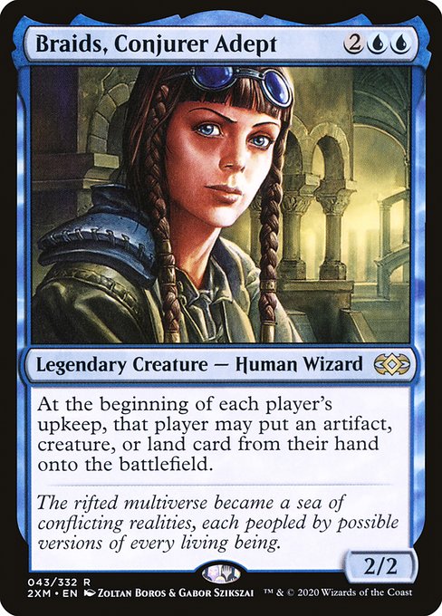 Braids, Conjurer Adept - Double Masters:  - 43 - Near Mint