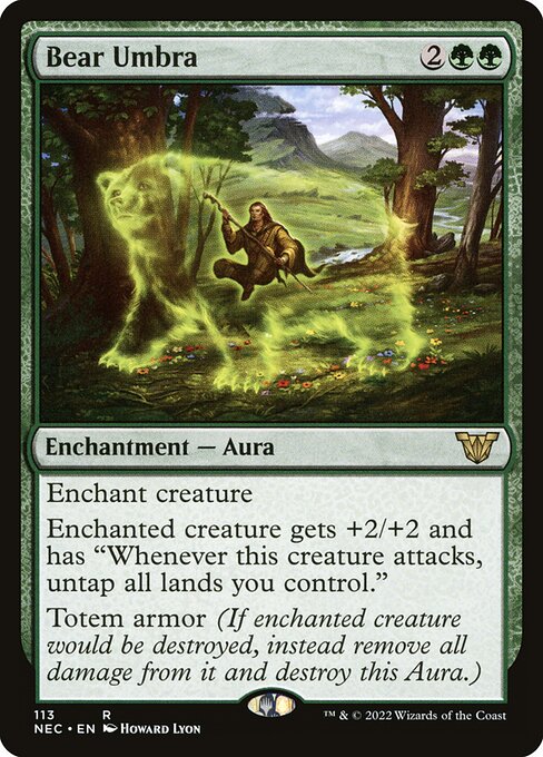 Bear Umbra - Neon Dynasty Commander #113