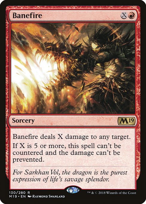Banefire - Core Set 2019 #130