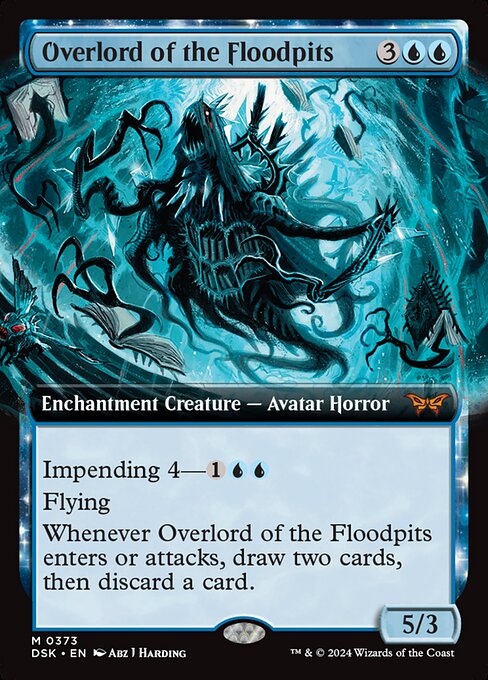 Overlord of the Floodpits (Extended Art) - Duskmourn: House of Horror #373