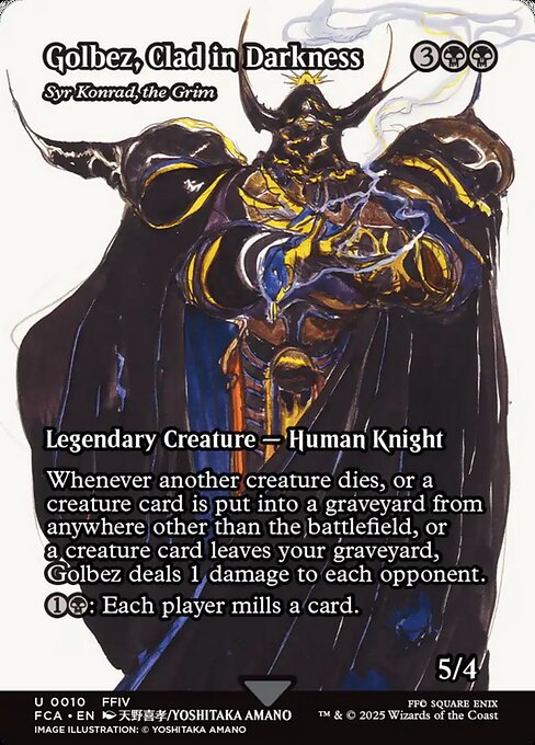 Golbez, Clad in Darkness - Syr Konrad, the Grim (Showcase) - Final Fantasy: Through the Ages #10