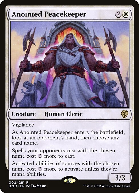 Anointed Peacekeeper - Dominaria United:  - 2 - Lightly Played Foil