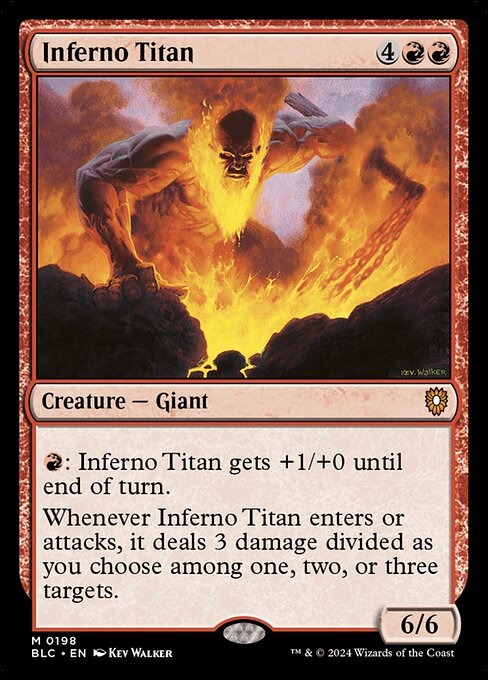 Inferno Titan - Bloomburrow Commander #198