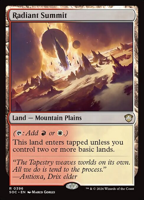 Radiant Summit - Secrets of Strixhaven Commander #396