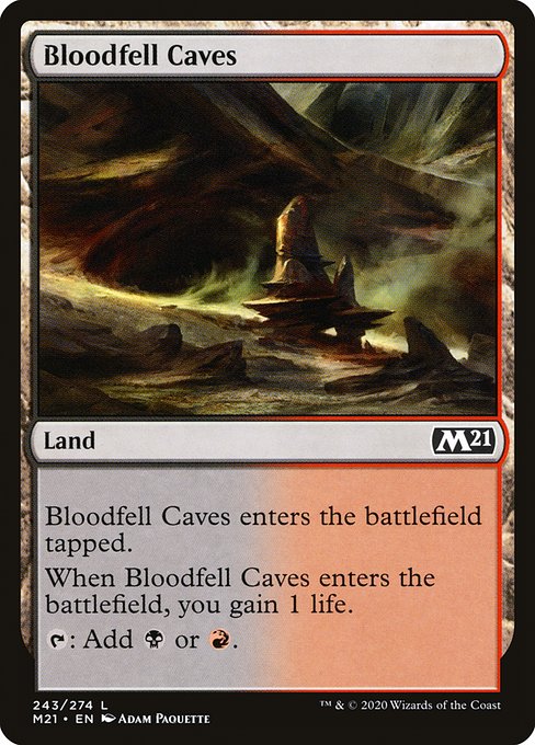 Bloodfell Caves - Core Set 2021:  - 243 - Near Mint