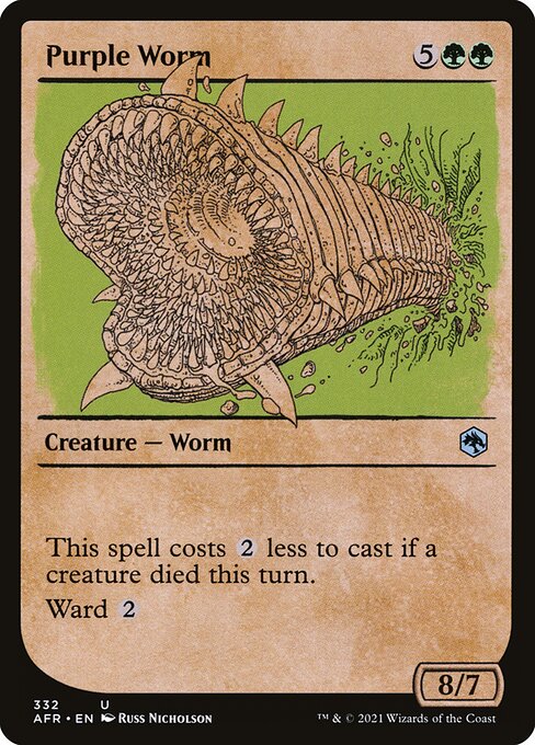 Purple Worm (Showcase) - Adventures in the Forgotten Realms #332