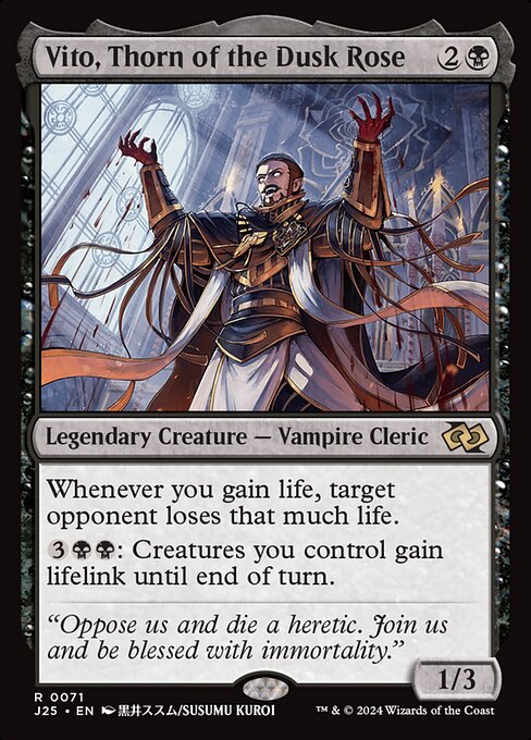 Vito, Thorn of the Dusk Rose (Anime) - Foundations Jumpstart #71
