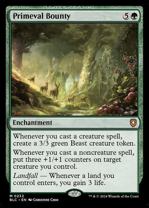 Primeval Bounty - Bloomburrow Commander #232