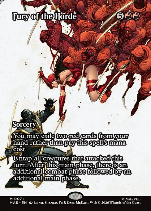 Fury of the Horde (Borderless) - Marvel Universe #71