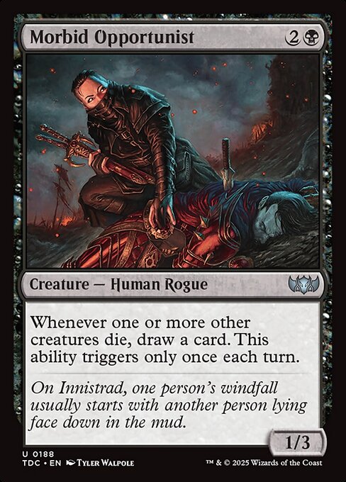 Morbid Opportunist - Tarkir: Dragonstorm Commander #188