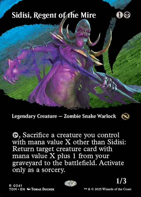 Sidisi, Regent of the Mire (Borderless) - Tarkir: Dragonstorm #341