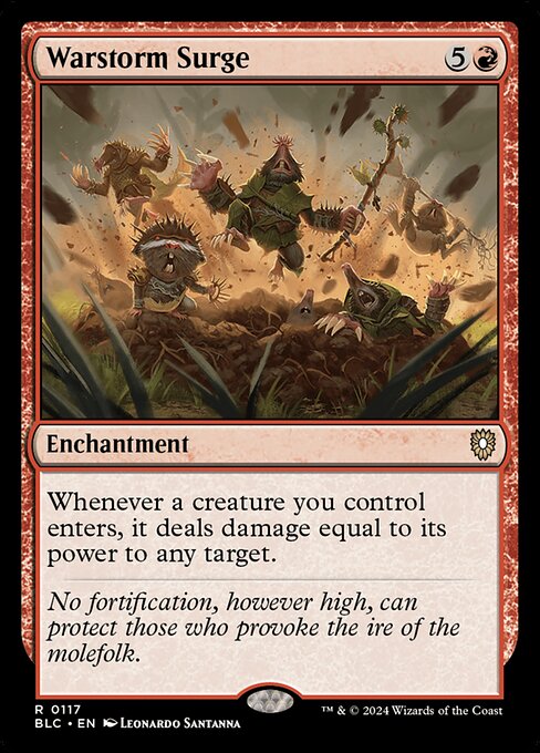 Warstorm Surge - Bloomburrow Commander #117