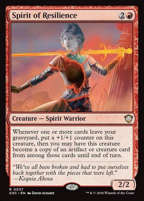 Spirit of Resilience - Secrets of Strixhaven Commander #37