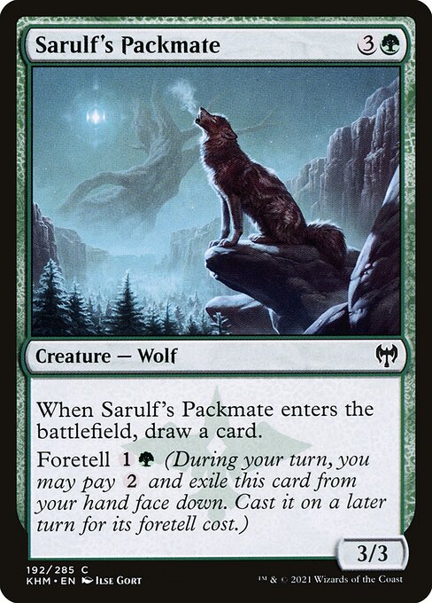Sarulf's Packmate - Kaldheim #192
