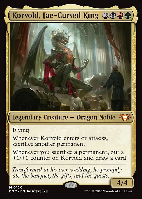 Korvold, Fae-Cursed King - Edge of Eternities Commander #120