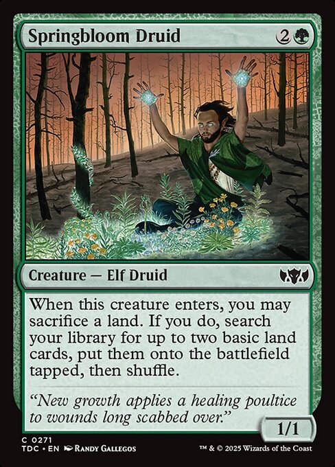 Springbloom Druid - Tarkir: Dragonstorm Commander #271