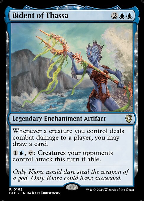 Bident of Thassa - Bloomburrow Commander #162