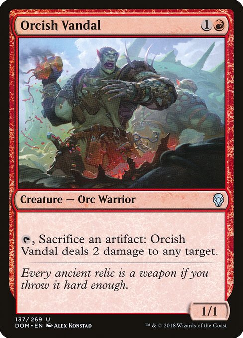 Orcish Vandal - Dominaria #137
