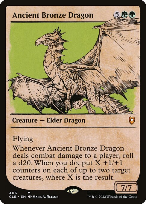Ancient Bronze Dragon (Showcase) - Commander Legends: Battle for Baldur's Gate #406