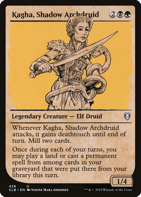 Kagha, Shadow Archdruid (Showcase) - Commander Legends: Battle for Baldur's Gate #426