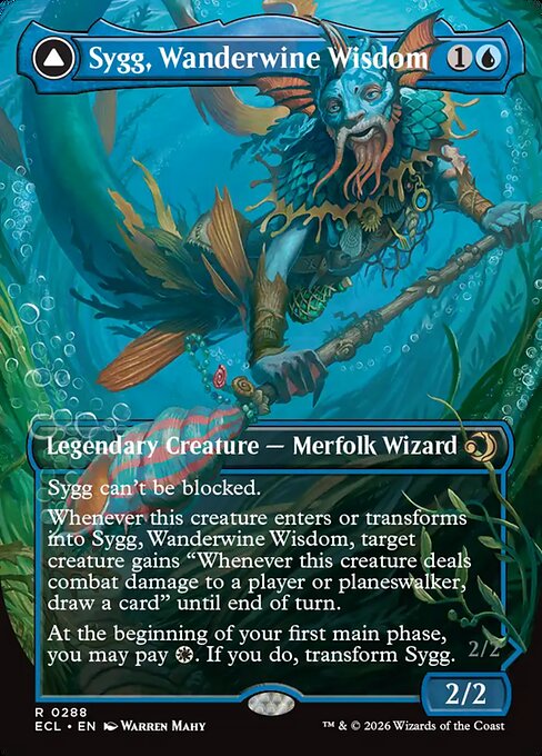 Sygg, Wanderwine Wisdom (Borderless) - Lorwyn Eclipsed #288
