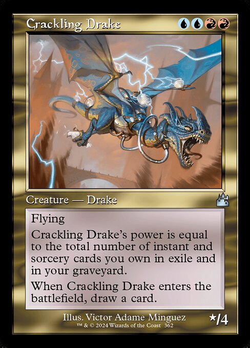 Crackling Drake (Retro Frame) - Ravnica Remastered #362