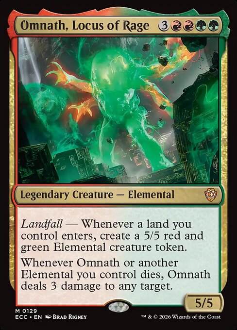 Omnath, Locus of Rage - Lorwyn Eclipsed Commander #129